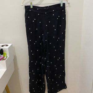 Loft Dotted Black Pants
